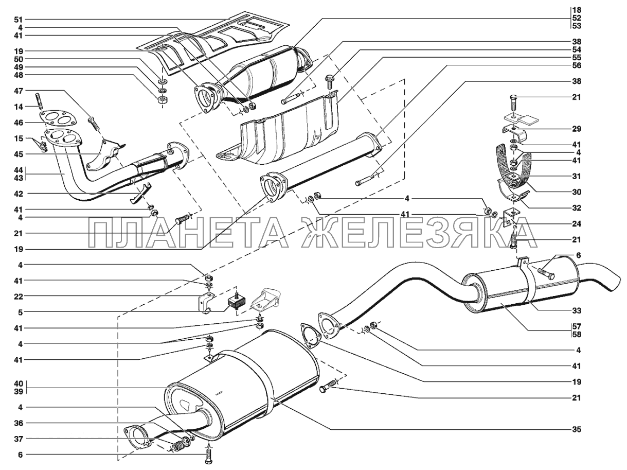 Глушитель выхлопа УАЗ-31519